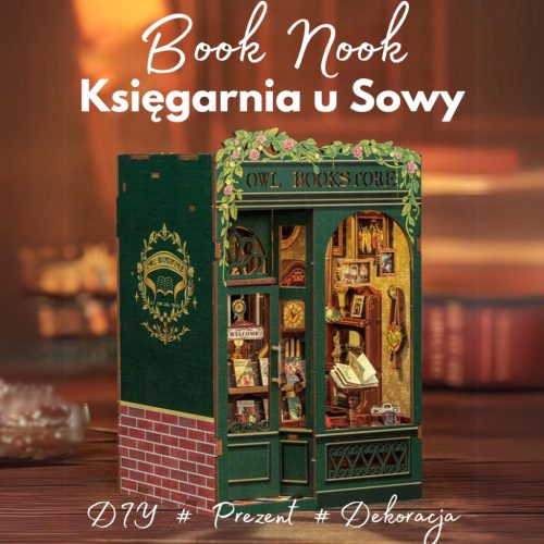 DIY MINIJATURNA KUĆA - Księgarnia u Sowy | BookNook | Uradi sam | 3D slagalice