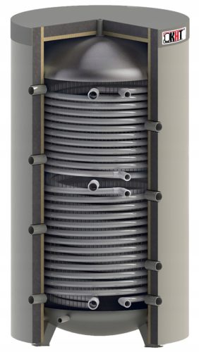  Međuspremnik topline s dvije spirale 500L Međuspremnik s dvije spirale 500L 1,2+1,8m2