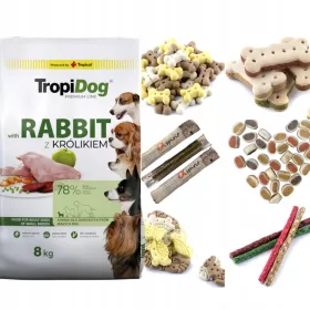    Novo TROPIDOG PREMIUM ADULT S RABBIT&RICE Hrana za pse sa kunićem 8kg