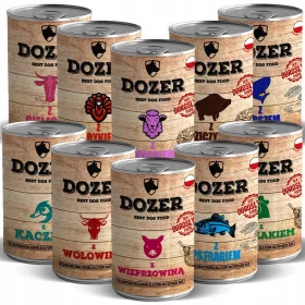    Dozer Premium mokra hrana za pse mješavina 10 okusa 10x400g