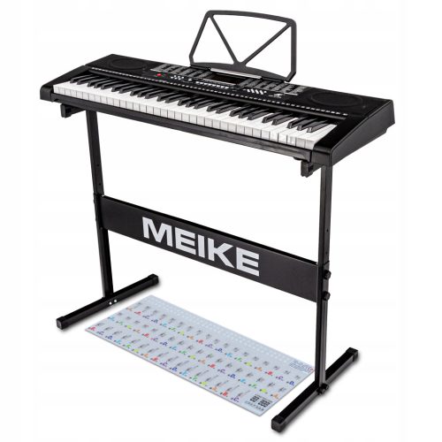 Organ Stand for Keyboard with Stickers and Music Notes for Learning 61 Keys