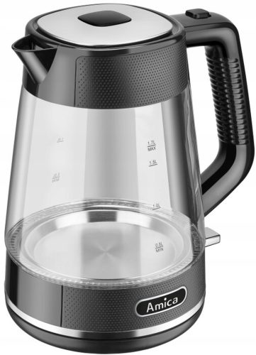 Amica Električno Kuhalo za Vodu KF 4050G 2200 W 1,7 l Crno