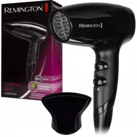   Snažan i učinkovit sušilo za kosu Remington Compact D500 s koncentratorom za preciznu stilizaciju. Sa snagom od 1800W i Eco funkcijom za uštedu energije, ovo sušilo nudi 3 stupnja temperature i 2 stup