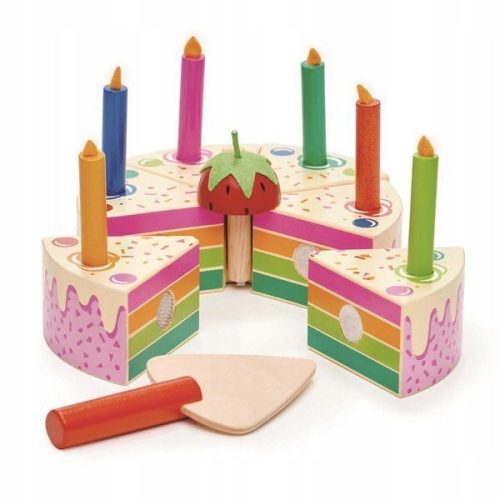 Drevena rođendanska torta Duga Tender Leaf Toys