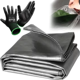   Izdržljiva mrazootporna cerada 6x10m s UV zaštitom i ojačanjima + rukavice gratis