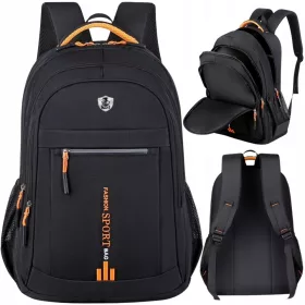   Vodootporni školski ruksak za mlade, crni - udobnost i sigurnost