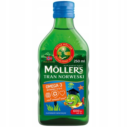 Möller's Tran Norweski Owocowy 250 ml - Nadopuni Obiteljsku Prehranu