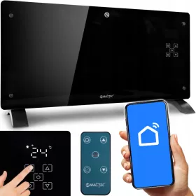 Električni konvektorski grijač Maltec 2000 W, crna