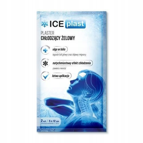 Hladni Gel Flaster za Hlađenje ICE PLAST, 5x12cm, 2 komada