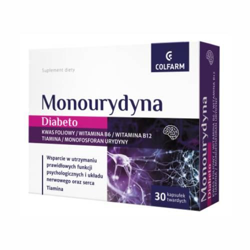 Monuridine Diabeto Hrvatska - Dodatak prehrani za živčani sustav i zdravlje srca, 30 kapsula