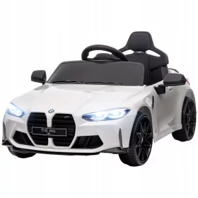    Električni automobil za djecu s bijelim BMW M4 Pilotom od 12 V, 2,4 G baterijom
