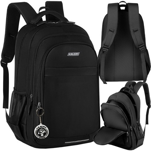 Veliki crni ruksak kapaciteta 30l - izdržljiv i ergonomski