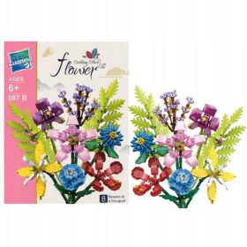   ZESTAW KOCKICA ZA GRADNJU CVIJEĆA U POLJIMA SERIJA CVIJEĆE ZUANMA 6+