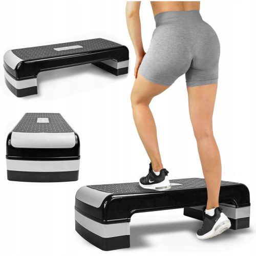 Pretorijanski aerobni fitness step s 3 razine vježbanja, antilisna površina, podesiv visine za sve korisnike. Idealno rješenje za poboljšanje kondicije, jačanje mišića i sagorijevanje kalorija kod kuć