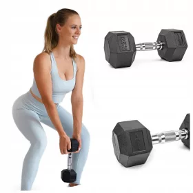 Pretorians obložene/gumirane fiksne bučice 1x 12,5 kg