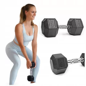 Pretorians obložene/gumirane fiksne bučice 1x 25 kg