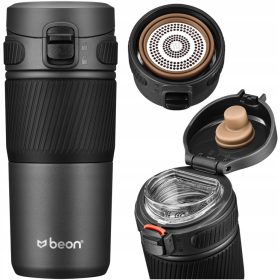    TERMO ŠOLICA ZA KAVU I ČAJ ZA AUTO, ČVRSTA, PROTIV KLIZANJA, 450 ml