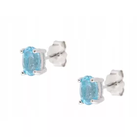   Nakit od prirodnog srebra s Swiss Topazom 6x4 - Elegantan set naušnica rođendane