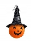  DEKORATIVNA MEKA BUNDEVA SA HALLOWEN ŠEŠIROM, HALLOWEEN BUNDEVE 18 CM