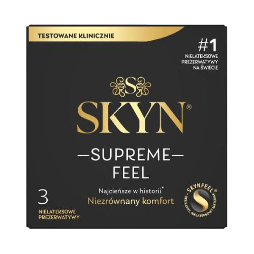 SKYN Supreme Feel kondomi bez lateksa, 3 kom