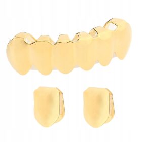Luksuzni set grilova s poklopcima za usta Bling Gold