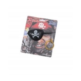 Gusarski povez za oko i naušnica za HALLOWEEN PARTY