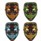 LED maska za Halloween, set od 4 uzorka, svjetleća HALLOWEEN PARTY