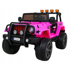    Jeep Monster 4x4 Terenski auto za djecu Pink + Daljinski upravljač + Podešavanje