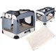 Transportni torba za pse sive boje L 70 cm x 52 cm 50 cm
