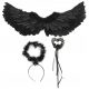  o-ANGEL WINGS SET CRNI HALLOWEEN COSPLAY