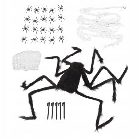  PAUKOVA MREŽA BIJELI PAUK DEKORACIJA ZA NOĆ VJEŠTICA