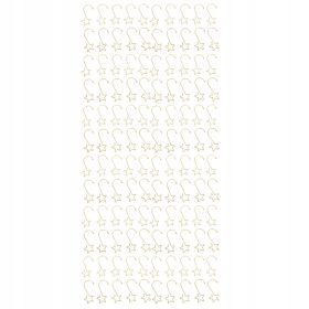   Zlatne zvjezdice od nehrđajućeg čelika za božićno drvce, set od 120 komada