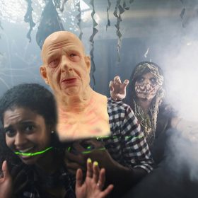 Horor perika za zabavu s realističnim ljudskim izgledom