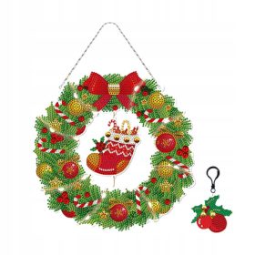  o-Christmas Diamond Painting Wreath Kit za