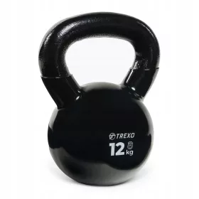    Kettlebell TREXO VKB12 12 kg Oznaka težine Lijevano željezo Okrugla široka ručka