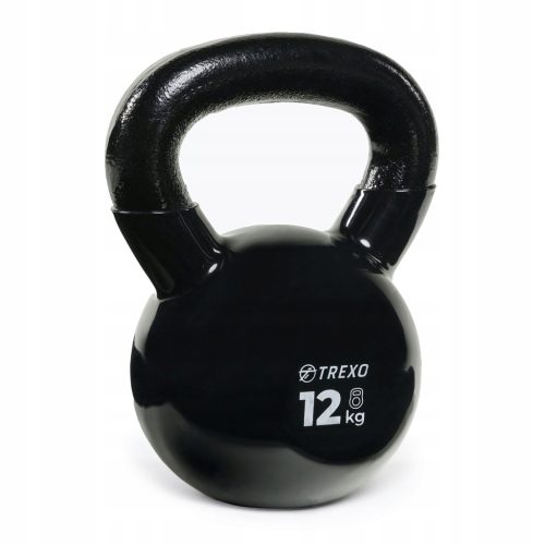  Kettlebell TREXO VKB12 12 kg Oznaka težine Lijevano željezo Okrugla široka ručka