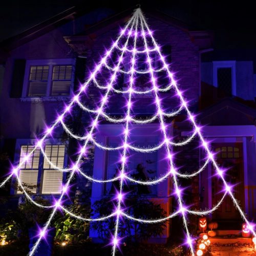  COBWEBS GIANT LED LAMPA UMJETNA DEKORATIVNA ZA HALLOWEEN BLACK TERRIBLE 5M