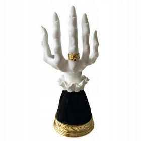 Strahoviti držač svijeća za Noć vještica od smole