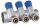 X-HOME PEX RAZDJELNIK 1” x 16 mm 3 KRUGA PTV SEKCIJE ZA HLADNU VODU MONO