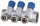  PEX razdjelnik 16×2 mm 3 kruga | 1" | Mesing | X-HOME