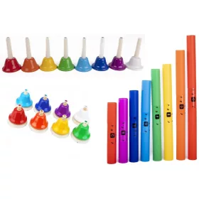    PREŠANA DIJATONSKA ZVONA - RUČNA ZVONA - BOOM CIJEVI MONTESSORI SET