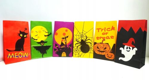  Halloween papirnate vrećice za slatkiše, grickalice, 60 komada, VELIKE