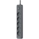 TRACER Power Line+ 5m 5 utičnica Varistor Grafit