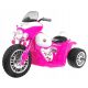 Motor Na Baterije Chopper Ruzičasti + 3 kotača + Zvuk + LED svjetla