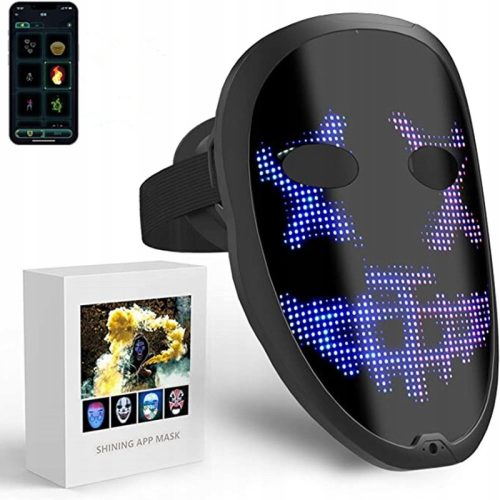 Programabilna LED maska za Halloween Cosplay