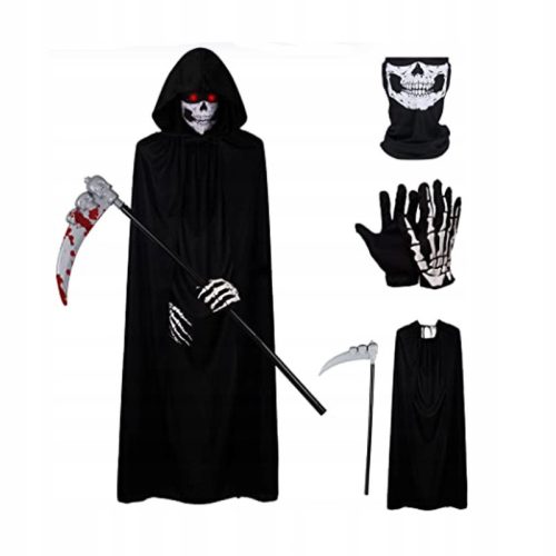 Halloween kostim Smrt Oživljenika s Velom i Srpom 4 dijela
