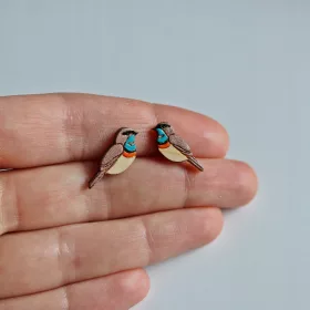 Drvene naušnice ptice - PUTNIK