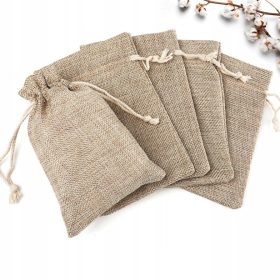    Vrećice od tkanine s uzicom Vrećica za slatkiše od jute s uzicom od lana poklon 30x