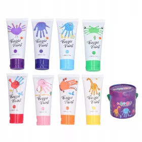    8PCS boja za prste Sigurne perive dječje boje za prste za školsku učionicu
