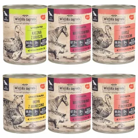    WIEJSKA ZOGRODA Mix Flavors mokra hrana za pse limenka 6 x 800 bez žitarica
